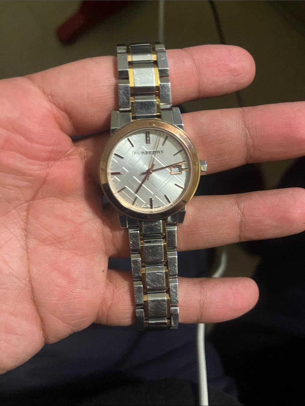 Burberry Two-Tone Men's Stainless Steel Watch - Silver & Gold